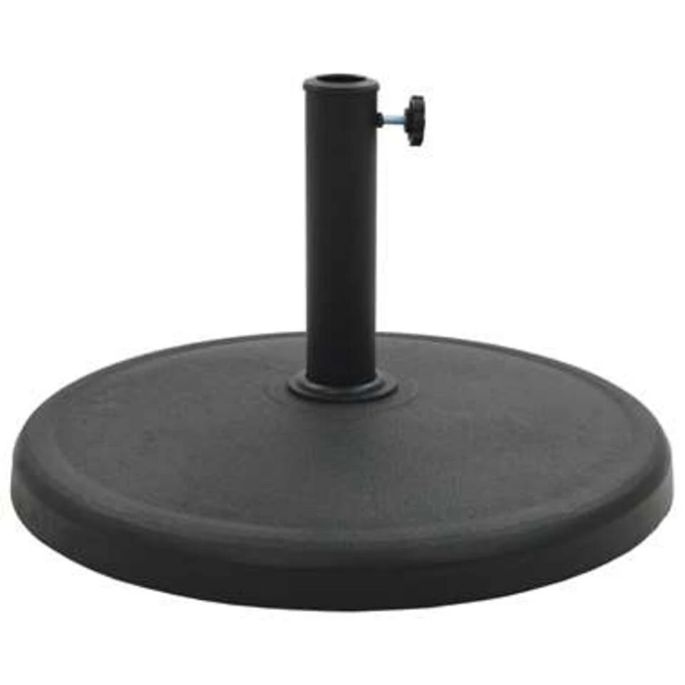 VidaXL Parasolvoet Rond 19 Kg Polyresin Zwart 4 VidaXL Parasolvoet Rond 19 Kg Polyresin Zwart - Afbeelding 2
