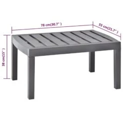 VidaXL Tuintafel 78x55x38 Cm Kunststof Mokkakleurig -tuinmeubelen 0f31c59089164bc69077166b82b4c5ee