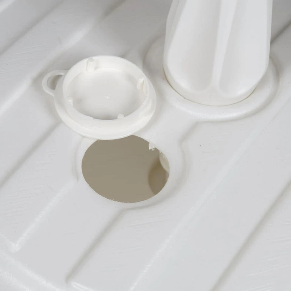 Merkloos Ronde Parasolvoet Wit 42 Cm 13 Liter 4 Merkloos Ronde Parasolvoet Wit 42 Cm 13 Liter - Afbeelding 2