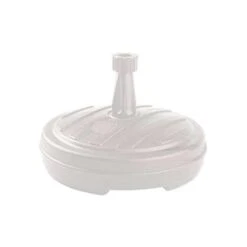 Merkloos Ronde Parasolvoet Wit 42 Cm 13 Liter