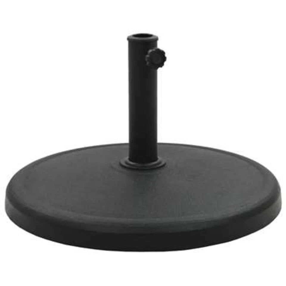 VidaXL Parasolvoet Rond 19 Kg Polyresin Zwart 3 VidaXL Parasolvoet Rond 19 Kg Polyresin Zwart