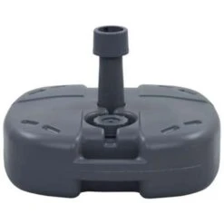 VidaXL Parasolvoet Draagbaar Gevuld Met Zand/water Grijs