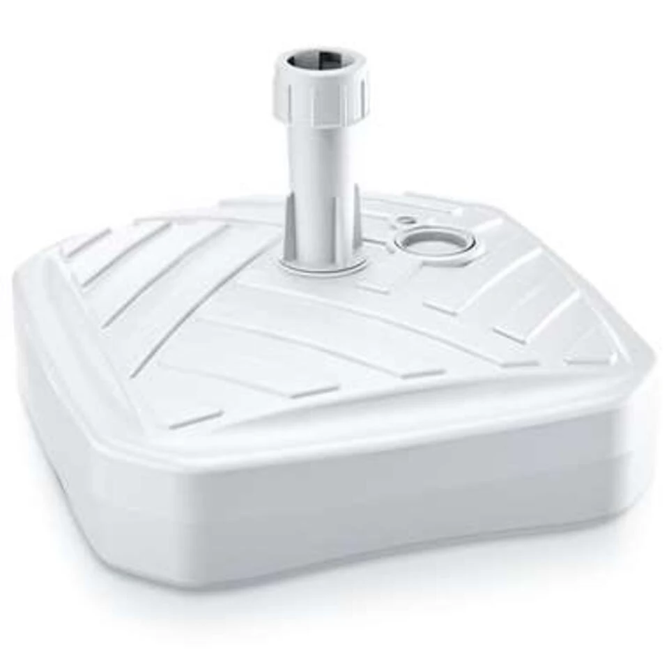 Prosperplast Parasolvoet - Vierkant - Rotan - Wit - 12 L - 39 Cm 3 Prosperplast Parasolvoet - Vierkant - Rotan - Wit - 12 L - 39 Cm