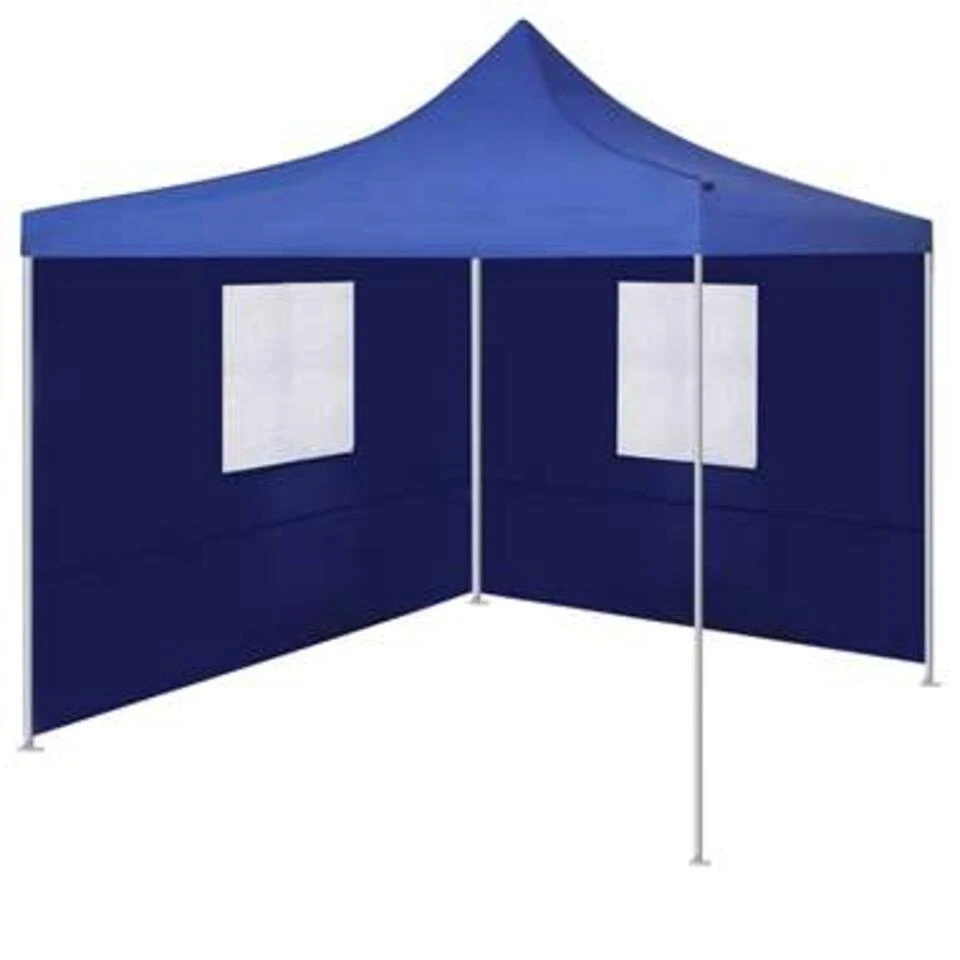 VidaXL Vouwtent Met 2 Wanden 3x3 M Blauw 3 VidaXL Vouwtent Met 2 Wanden 3x3 M Blauw