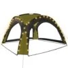 VidaXL Partytent Met LED En 4 Zijwanden 3,6x3,6x2,3 M Groen -tuinmeubelen 1000001087