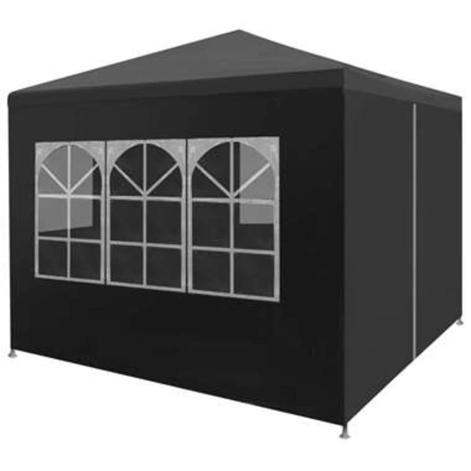 VidaXL Partytent 3x3 M Antracietkleurig 3 VidaXL Partytent 3x3 M Antracietkleurig