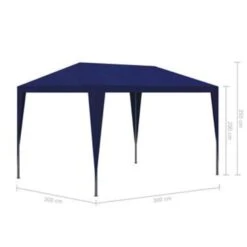 VidaXL Partytent 3x3 M Blauw 9 VidaXL Partytent 3x3 M Blauw -tuinmeubelen 1000001144 0103