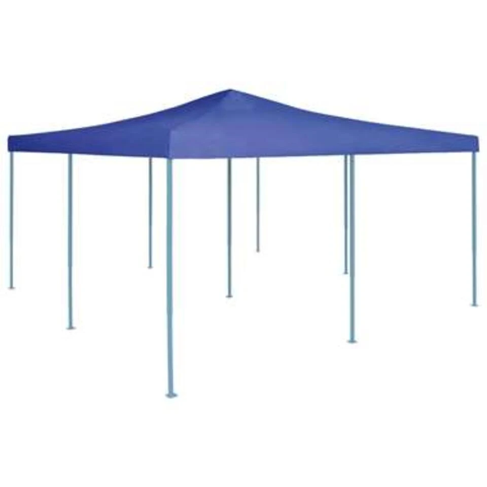 VidaXL Prieel Inklapbaar 5x5 M Blauw 3 VidaXL Prieel Inklapbaar 5x5 M Blauw