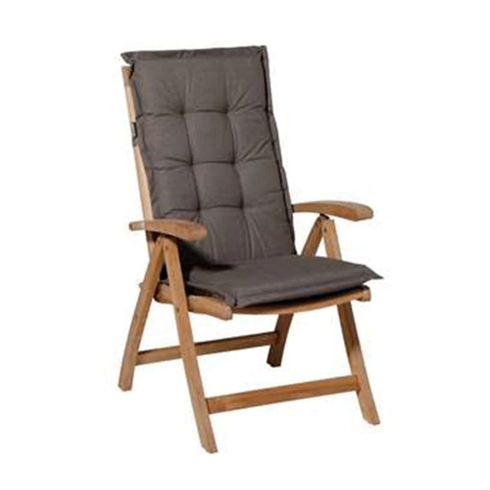 Madison Tuinstoelkussen Lage Rug Outdoor Oxford Taupe 5 Madison Tuinstoelkussen Lage Rug Outdoor Oxford Taupe - Afbeelding 3