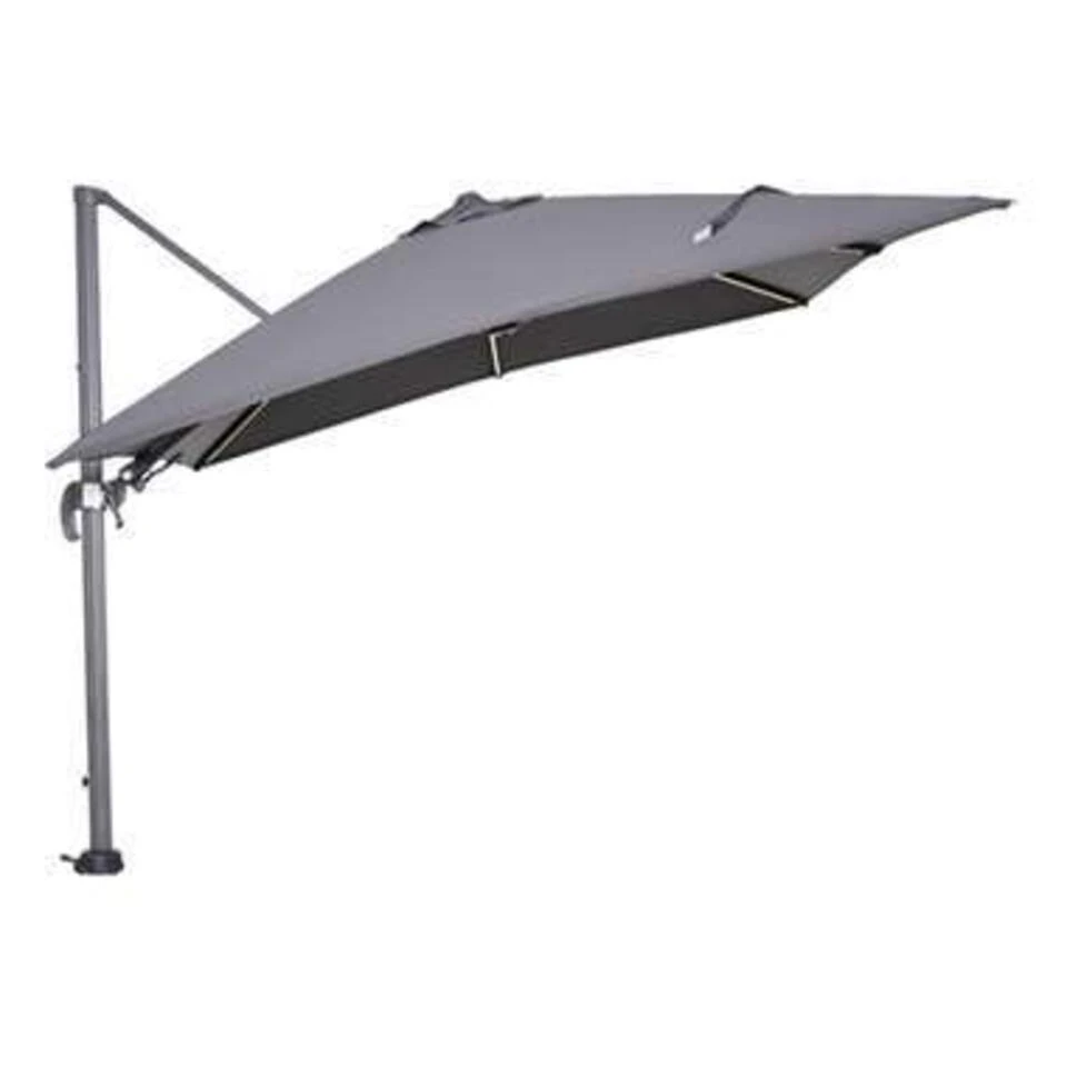 Garden Impressions Hawaii Zweefparasol Lumen LED 300x300cm - D. Grijs 5 Garden Impressions Hawaii Zweefparasol Lumen LED 300x300cm - D. Grijs - Afbeelding 3