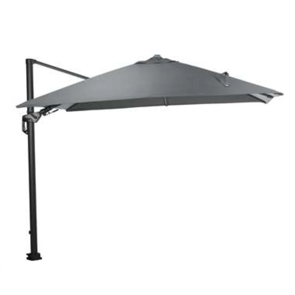 Garden Impressions Hawaii Zweefparasol Lumen LED 300x300cm - D. Grijs 3 Garden Impressions Hawaii Zweefparasol Lumen LED 300x300cm - D. Grijs