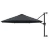 VidaXL Wandparasol Met Metalen Paal 300 Cm Antraciet -tuinmeubelen 1000006404