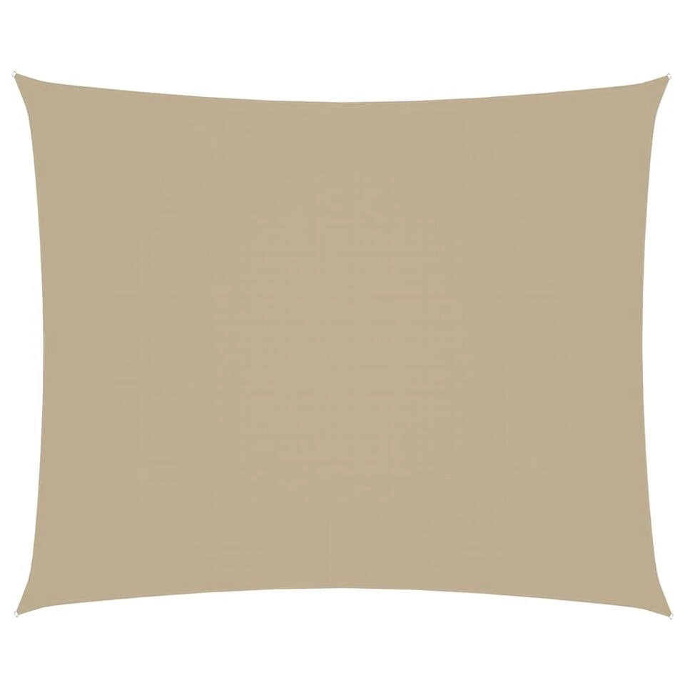 VidaXL Zonnescherm Rechthoekig 4x6 M Oxford Stof Beige 3 VidaXL Zonnescherm Rechthoekig 4x6 M Oxford Stof Beige