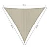 Shadow Comfort Driehoek 2x2x2m Sahara Sand -tuinmeubelen 1000013770