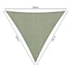 Shadow Comfort Driehoek 3x3x3m Moonstone Green -tuinmeubelen 1000013783