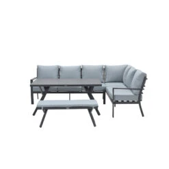 Garden Impressions Senja Sport Tuinbankje 110x40xH45 - Mint Grijs -tuinmeubelen 1000025704 0104