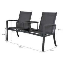 VDG Tete-a-Tete Aluminium Tuinbank Felix -tuinmeubelen 1000031698 0101