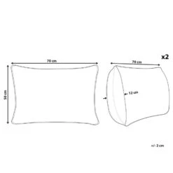 Beliani Buitenkussen ALMYROS - Beige Polyester 8 Beliani Buitenkussen ALMYROS - Beige Polyester -tuinmeubelen 1000034334 0102