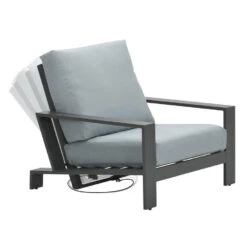 Garden Impressions Coba Verstelbare Lounge Tuinstoel - Mint Grey -tuinmeubelen 1000035582 0104