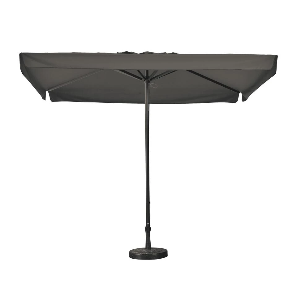 Madison - Parasol Profi-line 350x350cm - Vierkant - Volant - Grijs 4 Madison - Parasol Profi-line 350x350cm - Vierkant - Volant - Grijs - Afbeelding 2