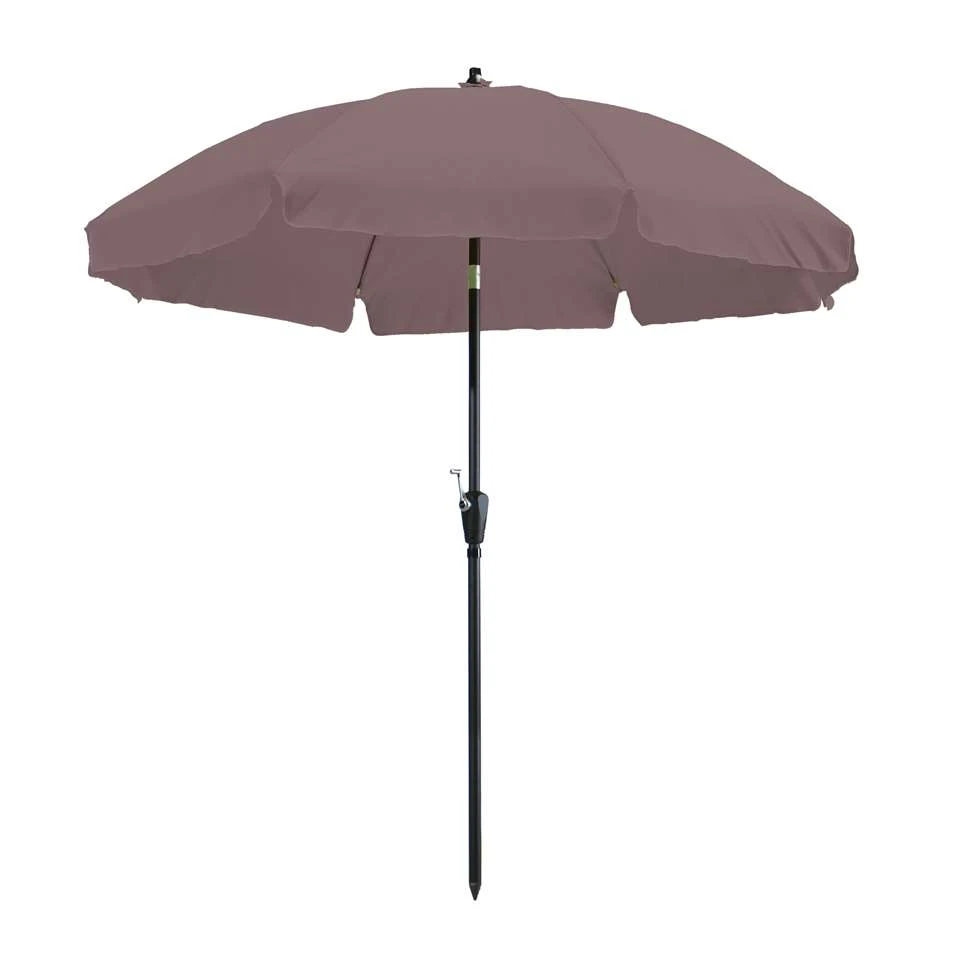 Madison - Parasol Lanzarote Round Taupe - 250cm - Bruin 4 Madison - Parasol Lanzarote Round Taupe - 250cm - Bruin - Afbeelding 2