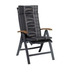 Madison - Hoge Rug - Lines Grey - 120x50 - Grijs 5 Madison - Hoge Rug - Lines Grey - 120x50 - Grijs -tuinmeubelen 1000037585 0101