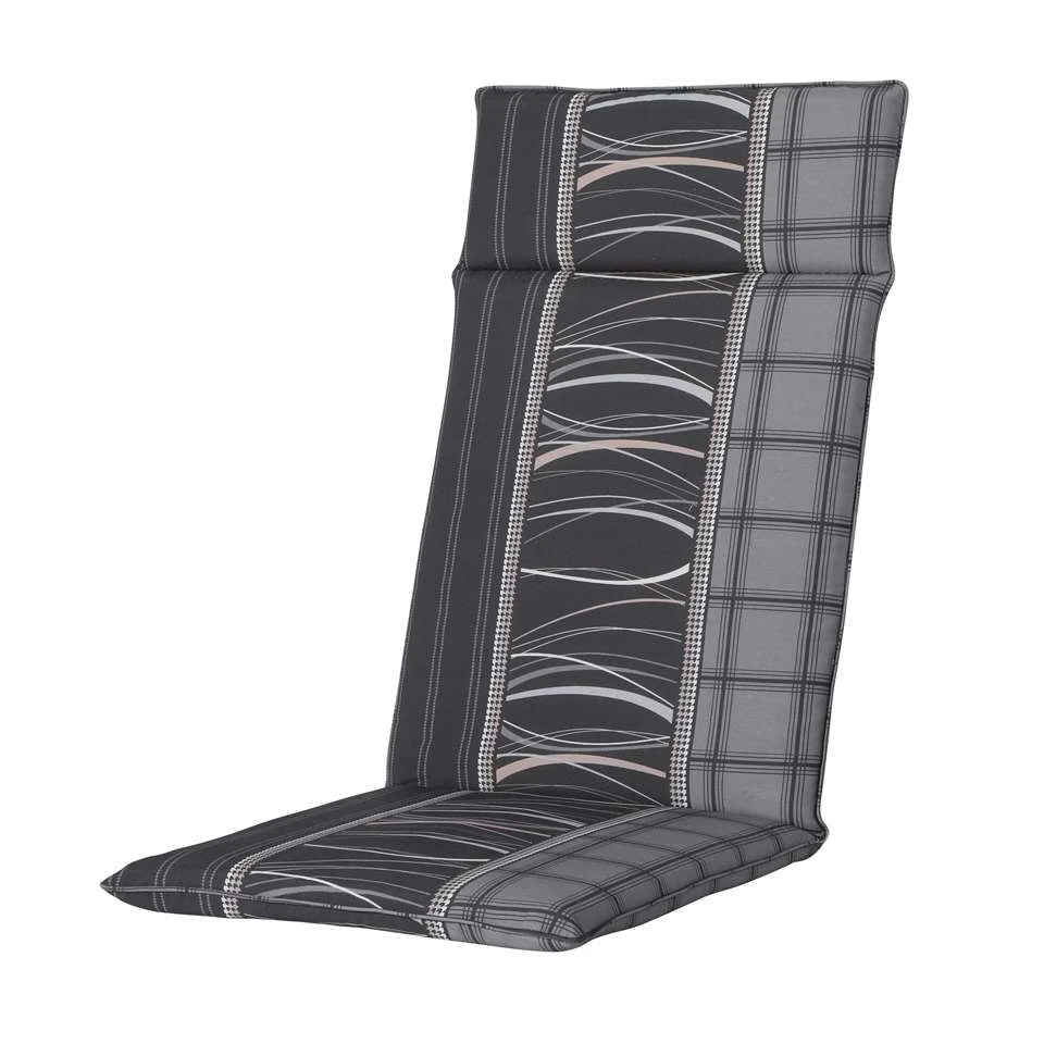 Madison - Hoge Rug - Lines Grey - 120x50 - Grijs 3 Madison - Hoge Rug - Lines Grey - 120x50 - Grijs