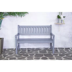 SenS-Line Bordeaux Tuinbank - Grenenhout - Grijs -tuinmeubelen 1000038274 0101