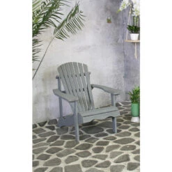 SenS-Line Adirondack Tuinstoel - Hout - Grijs 7 SenS-Line Adirondack Tuinstoel - Hout - Grijs -tuinmeubelen 1000038285 0101