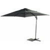 SenS-Line Honolulu Zweefparasol Vierkant - 250x250 Cm - Antraciet -tuinmeubelen 1000040420