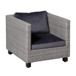 Madison Lounge Luxe Velvet Grey/panama Grey Zitkussen 60x60cm -tuinmeubelen 1000041089 0111
