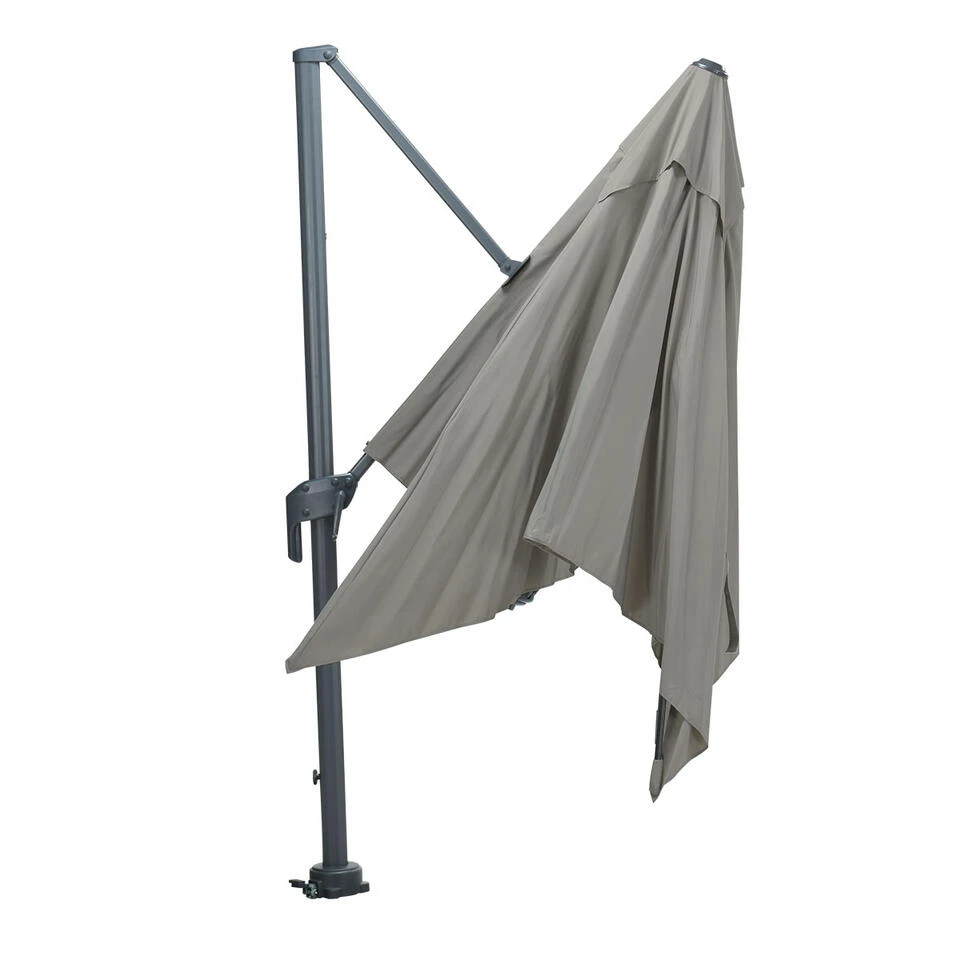 Garden Impressions Hawaii M Zweefparasol 270x270 Cm Licht Grijs 4 Garden Impressions Hawaii M Zweefparasol 270x270 Cm Licht Grijs - Afbeelding 2