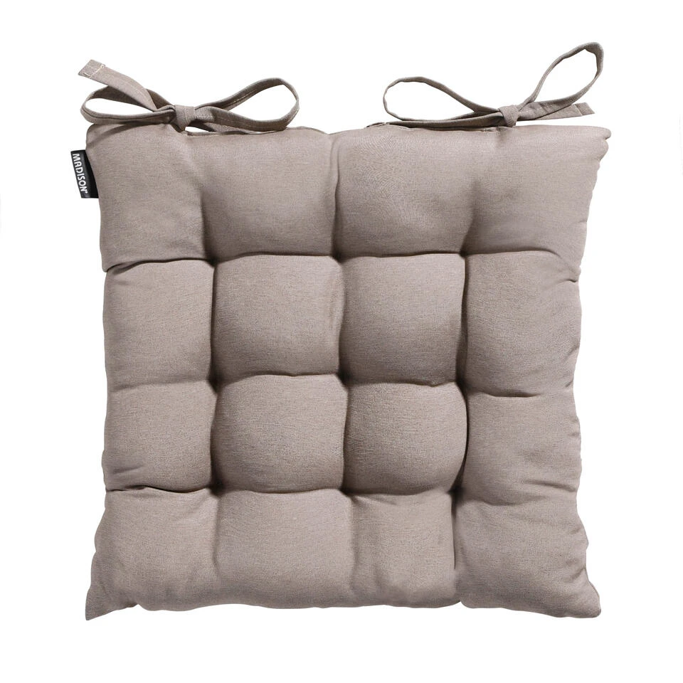 Madison - Zitkussen - Panama Jute - 46x46 - Bruin 3 Madison - Zitkussen - Panama Jute - 46x46 - Bruin