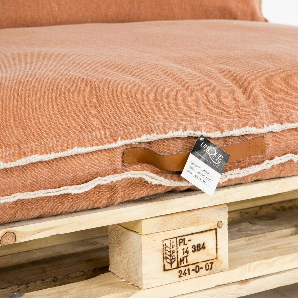 Unique Living Palletkussen Manouk Terra - 120 X 80 Cm 6 Unique Living Palletkussen Manouk Terra - 120 X 80 Cm - Afbeelding 4