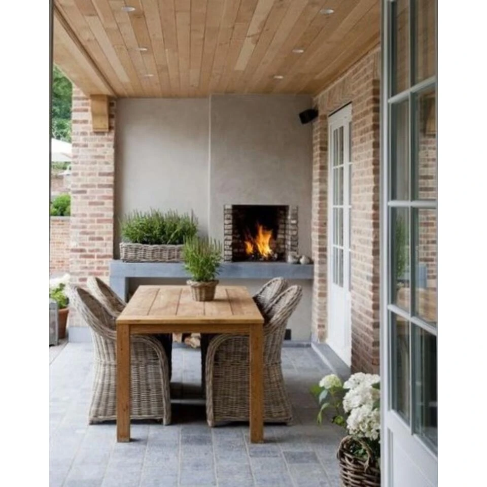 Livingfurn - Tuintafel Table Evoy - 90x160x78 - Teakhout 4 Livingfurn - Tuintafel Table Evoy - 90x160x78 - Teakhout - Afbeelding 2