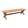 Livingfurn - Tuintafel Table Cross - 100x240x78 - Teakhout -tuinmeubelen 1000045422