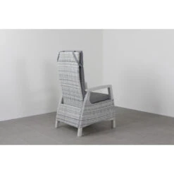 VDG Darwin Wicker Verstelbare Tuinstoel - Licht Grijs -tuinmeubelen 1000048056 0103