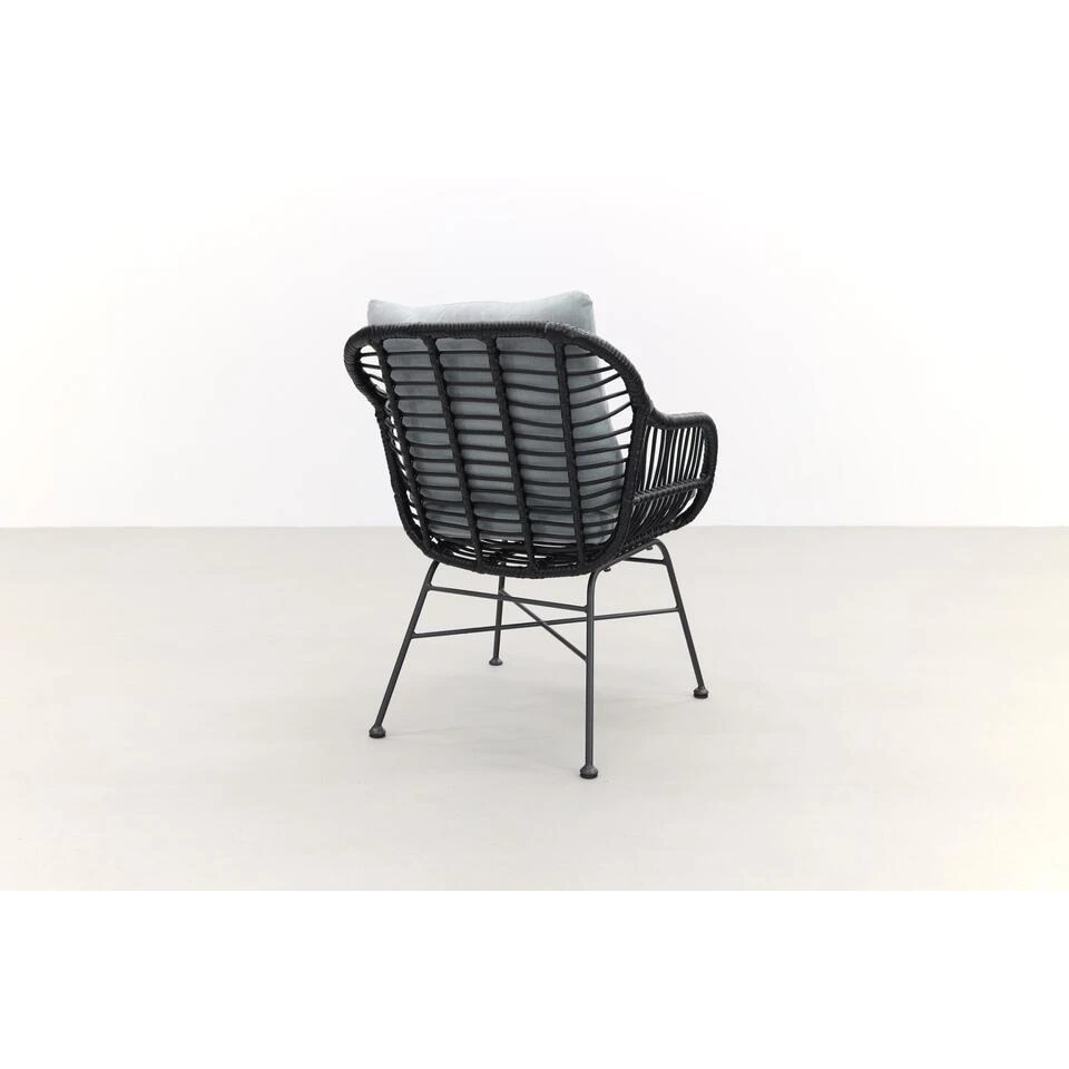 Garden Impressions Margriet Tuinstoel - Zwart Mint Grey 6 Garden Impressions Margriet Tuinstoel - Zwart Mint Grey - Afbeelding 4