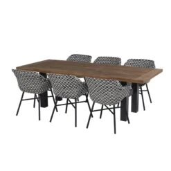 Hartman Delphine Dining Stoel White - Black -tuinmeubelen 1000048786 0103