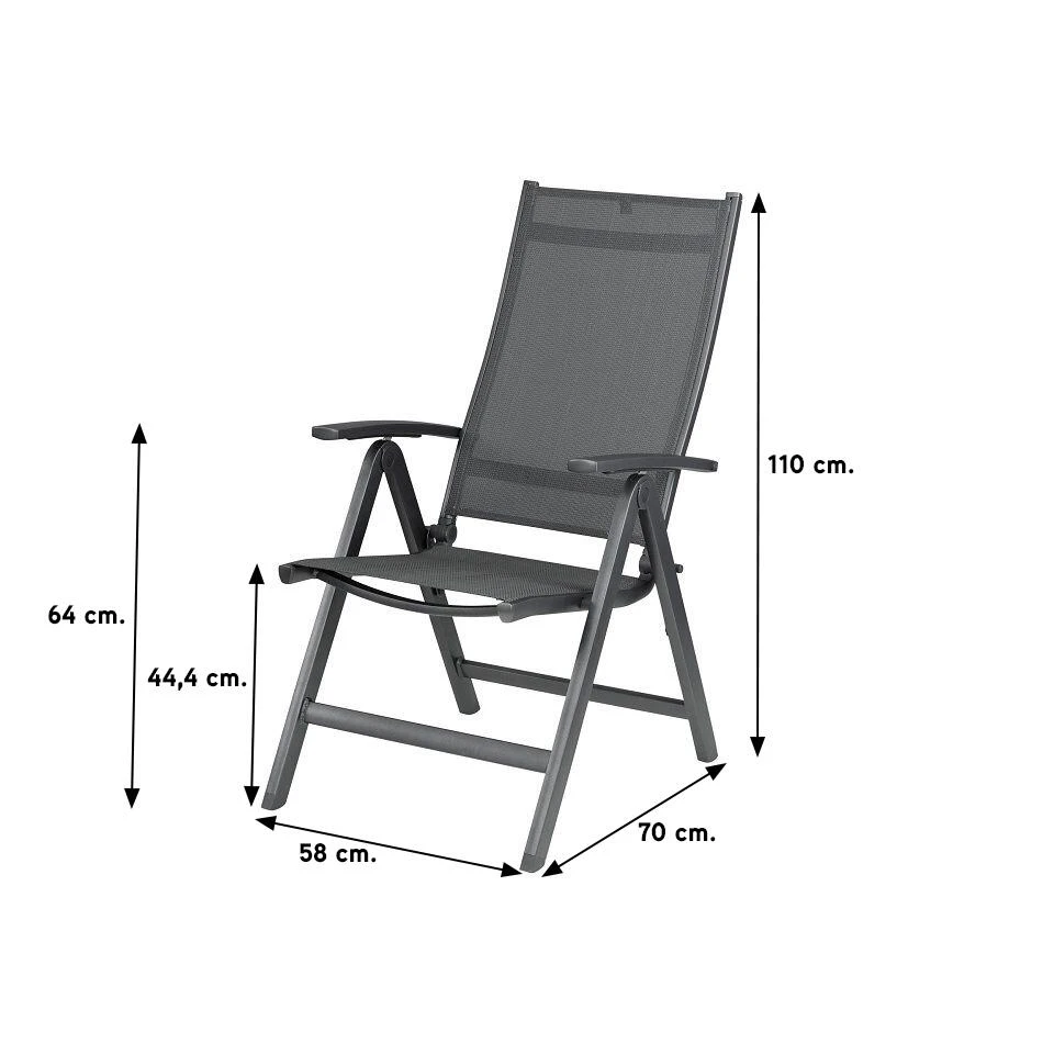 Kettler Easy Verstelbare Tuinstoel 4 Kettler Easy Verstelbare Tuinstoel - Afbeelding 2