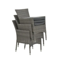 Garden Impressions Jerba Tuinstoel Grijs - 4 Stuks -tuinmeubelen 1000052360 0102