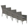 Garden Impressions Jerba Tuinstoel Grijs - 4 Stuks -tuinmeubelen 1000052360