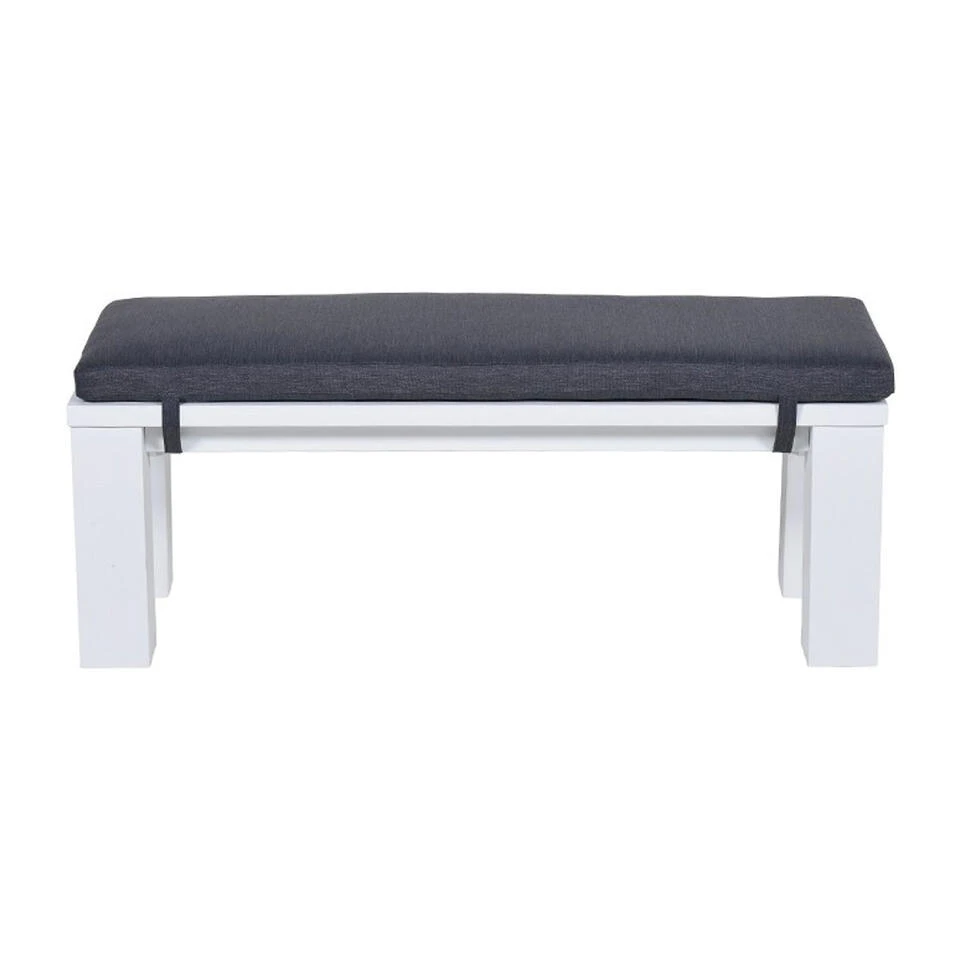 Garden Impressions Plaza Lounge Tuinbank 115,5x43xH40 Cm -mat Wit 5 Garden Impressions Plaza Lounge Tuinbank 115,5x43xH40 Cm -mat Wit - Afbeelding 3