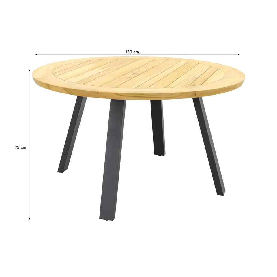Taste Ambassador Tuintafel - 130 Cm. Rond 4 Taste Ambassador Tuintafel - 130 Cm. Rond - Afbeelding 2