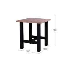 Hartman Sophie Yasmani BAR Table Black Teak Top -tuinmeubelen 1000053269 0101