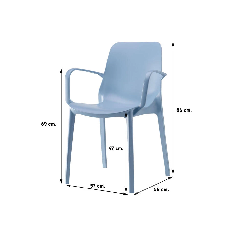 Scab Ginevra Armchair - Blauw 4 Scab Ginevra Armchair - Blauw - Afbeelding 2