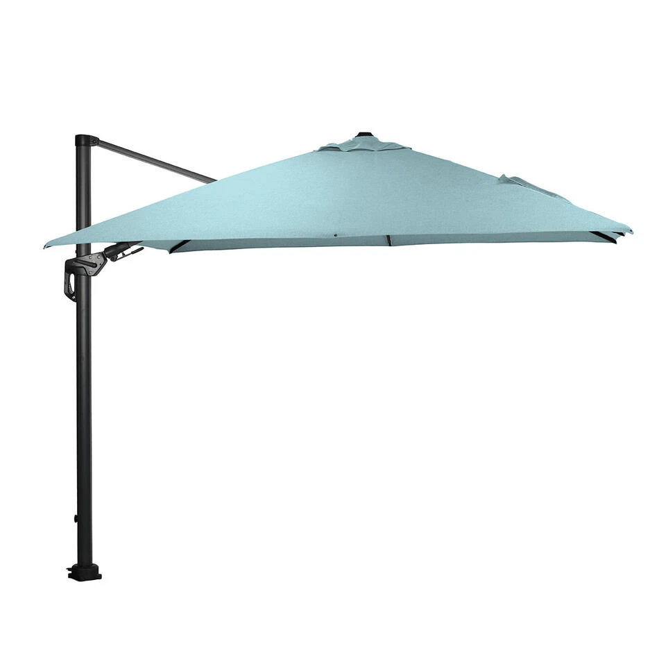 GIO Hawaii Deluxe Parasol 300x300cm - Frame D. Grijs - Doek M. Grijs 3 GIO Hawaii Deluxe Parasol 300x300cm - Frame D. Grijs - Doek M. Grijs