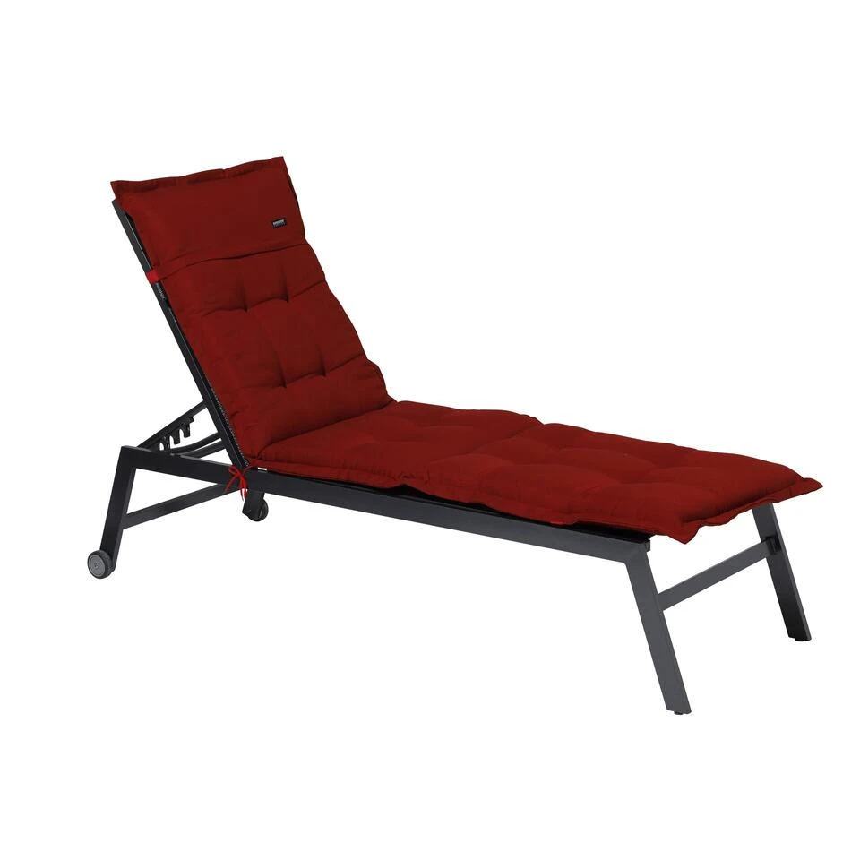 Madison Ligbedkussen - Rib Red - 200x60 - Rood 4 Madison Ligbedkussen - Rib Red - 200x60 - Rood - Afbeelding 2