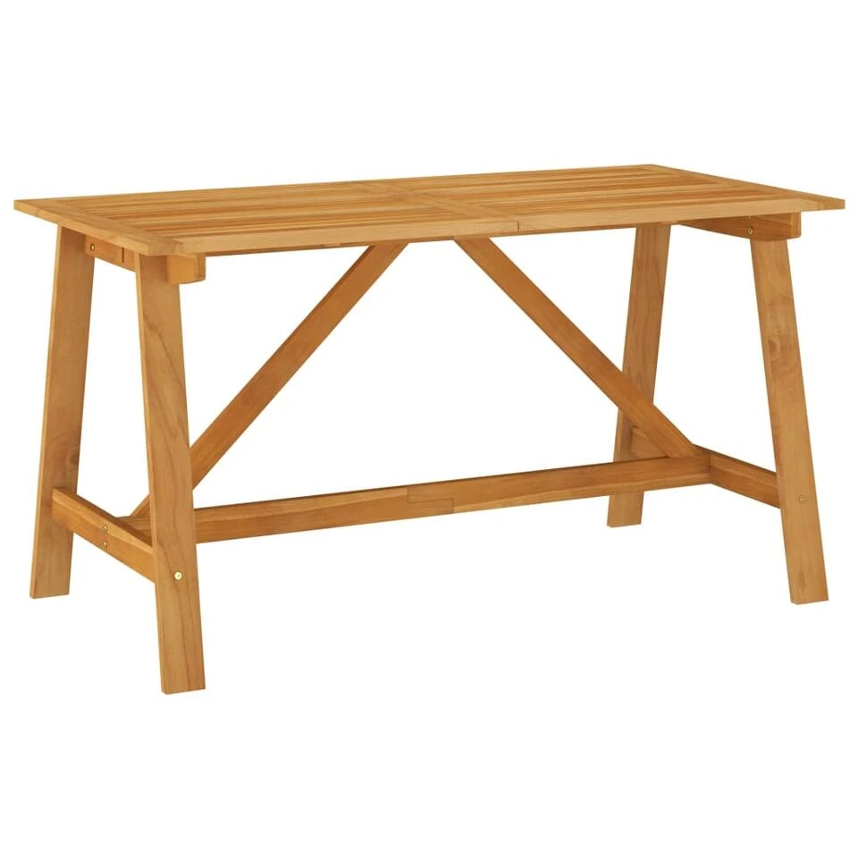 VidaXL Tuintafel 140x70x73,5 Cm Massief Acaciahout 3 VidaXL Tuintafel 140x70x73,5 Cm Massief Acaciahout