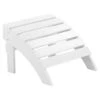 Beliani Voetenbankje ADIRONDACK - Wit Kunsthout -tuinmeubelen 1000069780